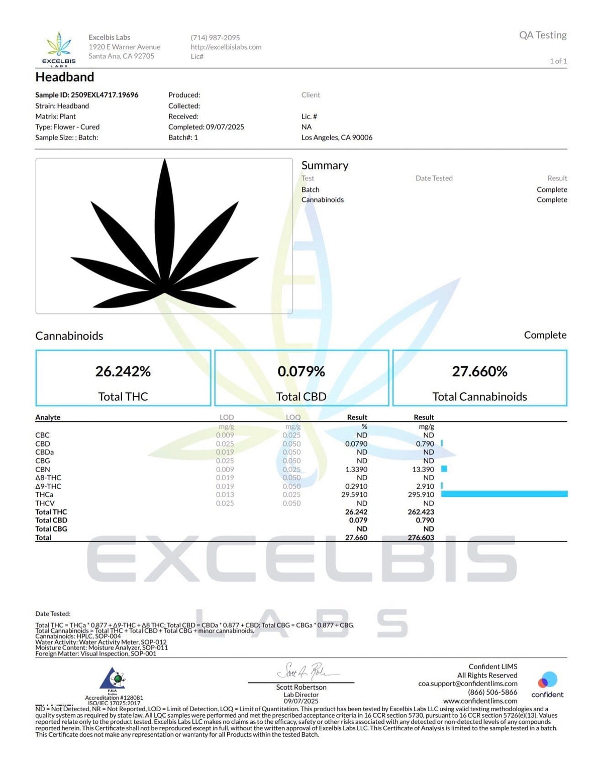 Head Band THCA COA